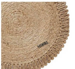 พรมปอกระเจาธรรมชาติงานแฮนด์เมดอเนกประสงค์สำหรับบ้านห้องนั่งเล่นห้องนอนโรงแรมสำนักงานห้องโถงห้องรับประทานอาหาร - Product Image 5