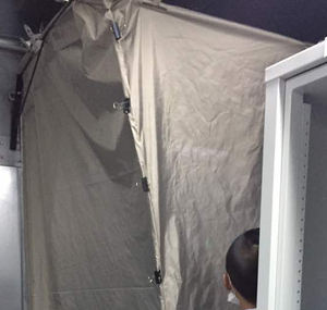 Señales de teléfono móvil con certificación europea que protegen la tela conductora - Product Image 1