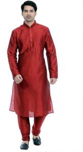 Vestido de boda tradicional de India para hombre, camisa azul, Túnica, ropa para niños, camisa azul de seda, kurta - Product Image 2