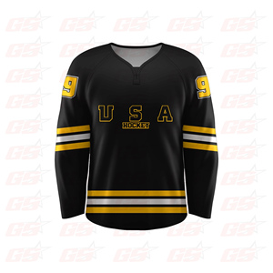 Direct factory double sided cheap college custom professional usa hockey jersey - Product Image 3