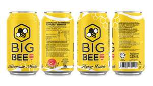 Acacia Big Bee Boisson au miel naturelle gazéifiée Rafraîchissante Faible teneur en sucre Choix plus sain Halal 325ml Boîte (en conserve) Emballage 1 Carton - Product Image 4