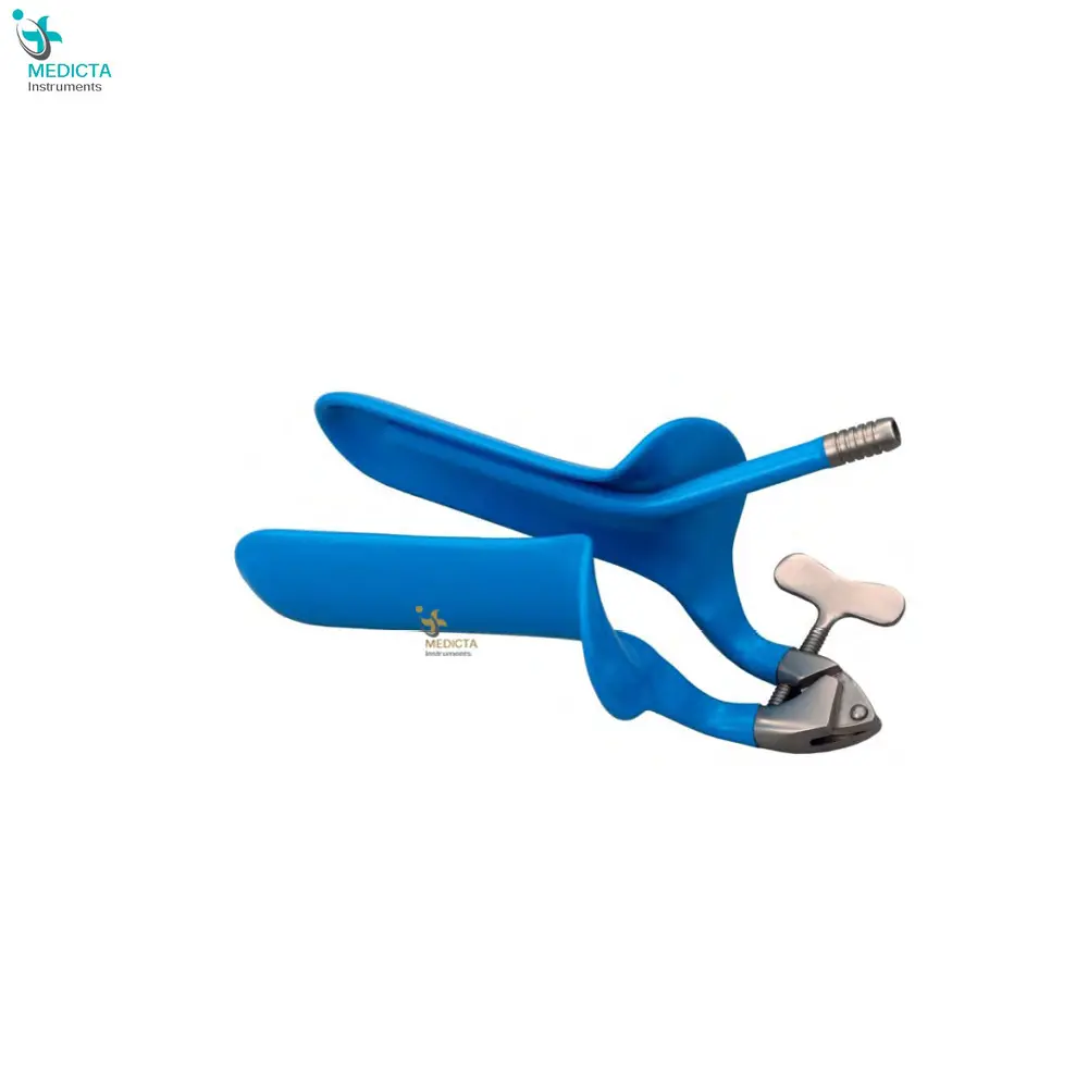 Collin Vaginal Speculum With Smoke Evacuation Tube - Gynecology Instruments