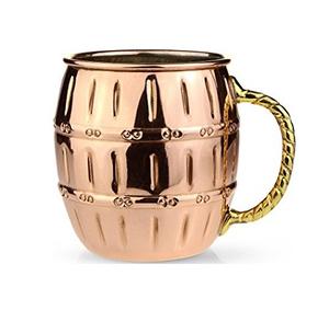 Taza para beber agua de forma redonda de nuevo diseño con taza de mula de Moscú de cobre de tamaño personalizado de alta calidad a la venta - Product Image 6
