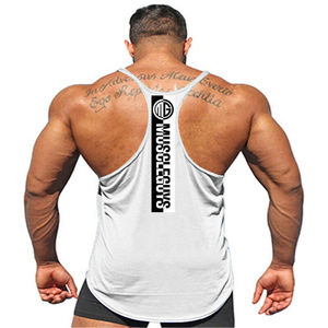 High Quality tank Top <b>Stringer</b> <b>Vests</b> for <b>Men</b> with Custom Back Printing Style Latest Ideas Gym Sports tank Tops on Cheap Prices - Product Image 4