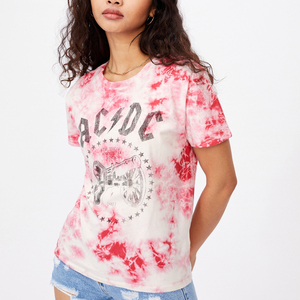 Camiseta OEM elegante con cuello redondo, nuevo estilo, colorido y atractivo, 100% algodón puro, para mujer. - Product Image 5