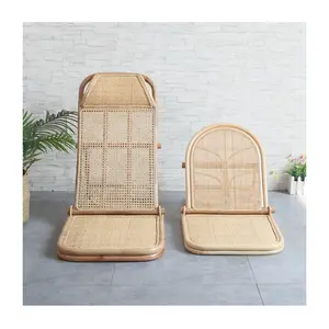 Chaises de plage en rotin/Bali extérieur léger pliable à la main dossier en rotin naturel tissé 99GD