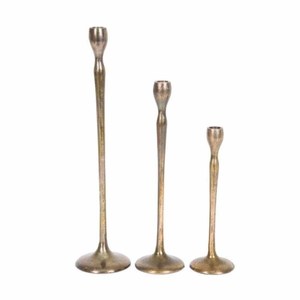 Ensemble de 3 bougeoirs en argent de fabricants indiens - Product Image 3