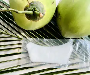 Mascarilla de celulosa, máscara de agua de coco/cuello, 3 capas, sin suero