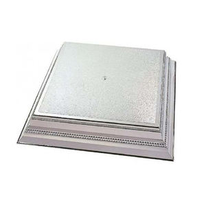 Juego de soporte de pastel de Metal con acabado esmaltado de 3 Hotel de lujo hogar cumpleaños celebración decoración pastel servidor soporte - Product Image 2