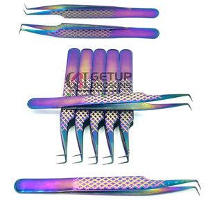 ที่หนีบขนตาปลอมพลาสม่าสีรุ้ง90องศาใหม่อุปกรณ์เสริมความงามติดโลโก้ตามสั่ง - Product Image 1