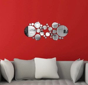 30 DIY <b>Mirror</b> Wall Sticker Removable Round <b>Acrylic</b> <b>Mirror</b> - Product Image 1