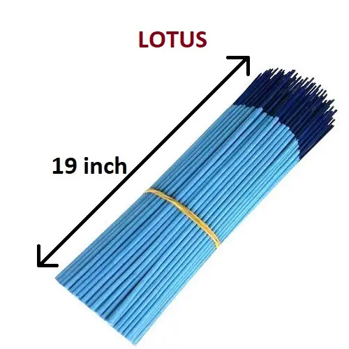 19 inch Incense Sticks Natural Lotus Incense Sticks Wholesale Supply from Best Brand ( Blue )