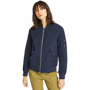 Chaqueta de bombardero de talla grande para mujer, ligera, de algodón con estampado personalizado, transpirable con soporte de cremallera, Color personalizado, a prueba de viento - Product Image 5