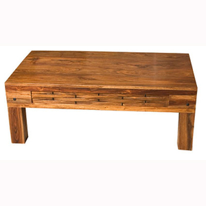 Mesa de té central de madera Sheesham sólida Simple moderna para muebles de sala de estar para el hogar - Product Image 4