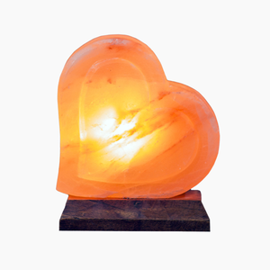 Lampe de sel USB en forme de cœur, faite à la main, écologique, rose, réduit les bactéries en suspension dans l'air, fonctionne comme un humidificateur naturel, combat la pollution électronique - Product Image 2