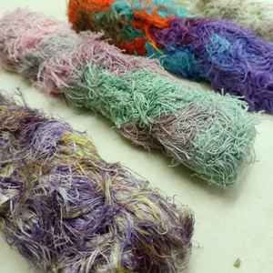 ที่กำหนดเองทำผ้าฝ้ายริบบิ้น Frizz ในสีพาสเทลเหมาะสำหรับเส้นด้ายและร้านค้าเส้นใย,ริบบิ้นของเราสามารถกำหนดเองย้อม - Product Image 5