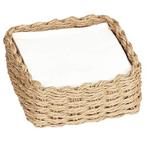 Comptoirs de cuisine de décoration de restaurant porte-serviettes de mariage en bambou cocktail doré avec rangement pour couverts - Product Image 6