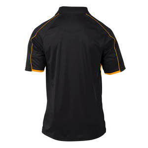 T-shirt noir à col polo, style décontracté, imprimé graphique, pour garçons/hommes, sur mesure selon les exigences du client. - Product Image 3