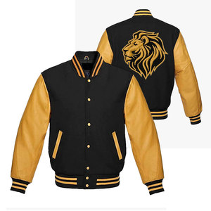 Veste universitaire à manches en cuir pour hommes, veste de sport Letterman d'hiver avec quantité minimale de commande bas Inspiration baseball, vente en gros - Product Image 4