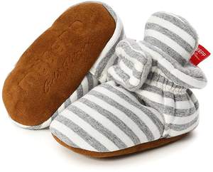 Bottines pour bébé unisexe, vente en gros, antidérapantes, 100% coton biologique, pour garçons et filles, vente en gros - Product Image 4