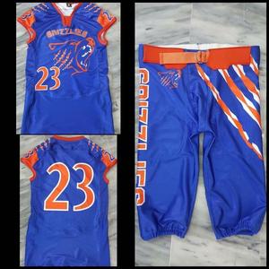 Uniformes de football américain personnalisés, maillots de football en sublimation, tissu sergé, anti-UV, séchage rapide, taille plus, unisexe, adulte, prix bas - Product Image 2