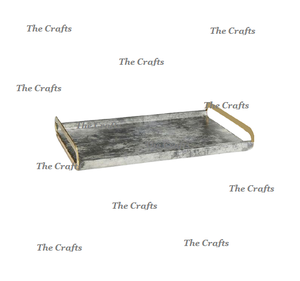 Bandeja de servicio de comida de mármol de diseño fantástico con asas de metal Bandeja de desayuno de utensilios de cocina de calidad superior - Product Image 4