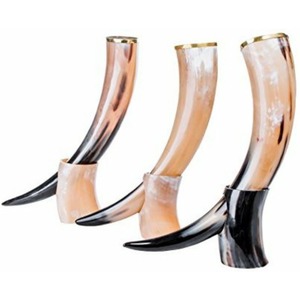 Cuerno Vikingo para Beber de Primera Calidad, Hecho a Mano, Ecológico, Tallado, Cuerno Genuino, Soporte para Cuerno, Apto para Alimentos, Artesanía Natural Personalizada - Product Image 5