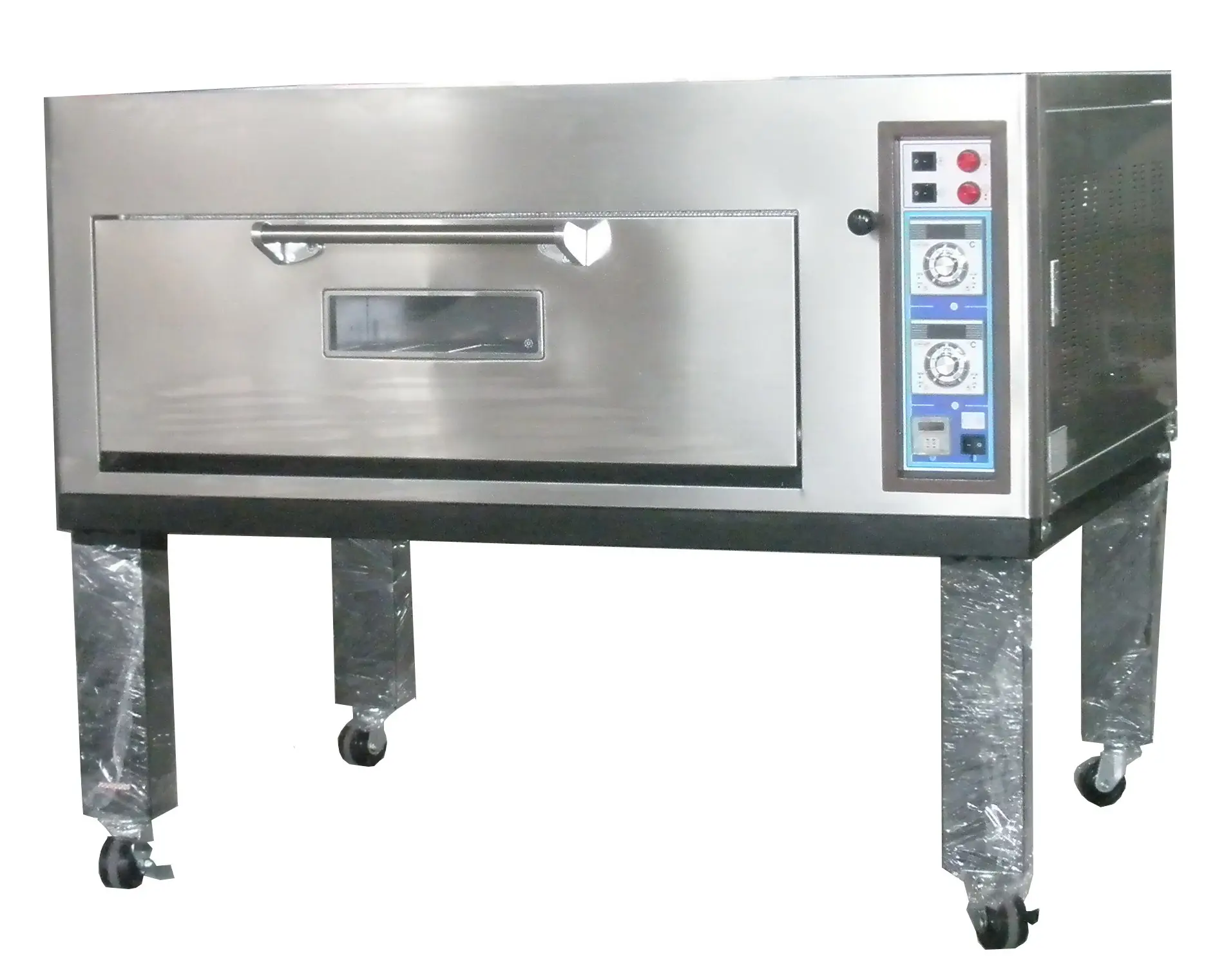 Fabbricazione di macchine da forno forno elettrico automatico/a Gas ad alta temperatura Single Deck 3 vassoi forni a piani per Pizza per pane