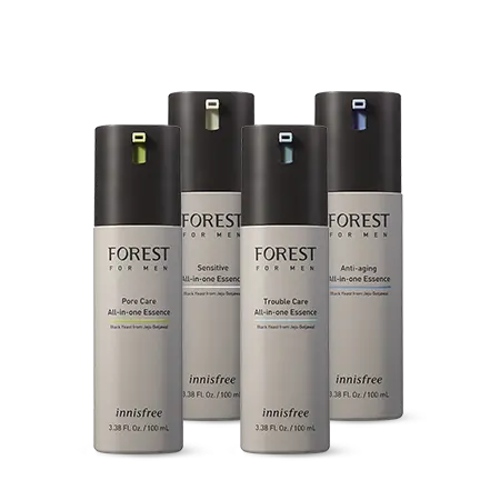 wholesale korean cosmetics Innisfree Forest For Men Fresh Pore Trouble Skin care sensitive anti-aging All in one essence set