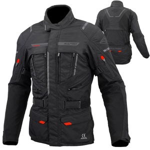 Veste de tourisme imperméable pour hommes, longueur 3/4, veste réfléchissante pour les bouches d'aération, protecteurs approuvés CE pour l'équitation en toute saison - Product Image 1