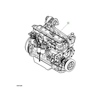 Pieza para motor diésel JD JohnDeere, 6,8 l, 6068ht802, t3 s, número de parte, calidad PE11428, venta de exportación