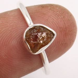 Bagues en pierres précieuses de tourmaline jaune 925 bague en argent sterling pur massif avec pierre précieuse brute taillée fantaisie bague parfaite pour un usage quotidien - Product Image 3