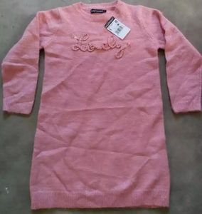 Vêtements de marque haut de gamme pour filles, pulls en tricot à manches longues, col rond, tenues décontractées en coton, pulls longs, lot de stock du Bangladesh - Product Image 3