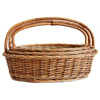 Panier de rangement en osier carré pour la maison, best-seller en gros, petit panier à pain et à fruits avec poignée, panier de pique-nique