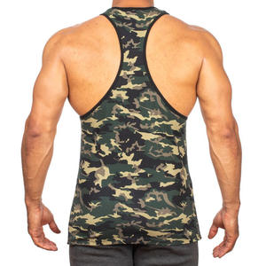 Men's <b>High</b> Quality Trendy Knitted Gym Tank <b>Top</b> Breathable Sublimation Camo Sports Apparel for Workout Casual <b>Lace</b> Comfortable - Product Image 4