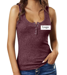 Débardeur cintré au col rond pour femme, haut d'été, offre spéciale, collection - Product Image 6