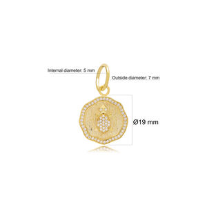 Pendentif tortue en argent Sterling 925, nouveau bijou original, fait à la main, turc, avec trou de 7mm, vente en gros - Product Image 5