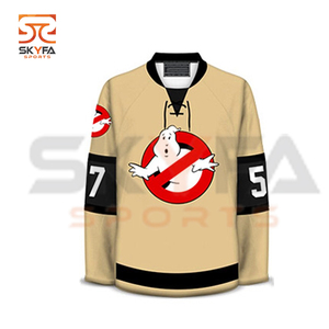 สีดำคลาสสิกฮ็อกกี้น้ำแข็งทีมเจอร์ซีย์คลับลีกระเหิดระเหิดสำหรับผู้ชาย - Product Image 3