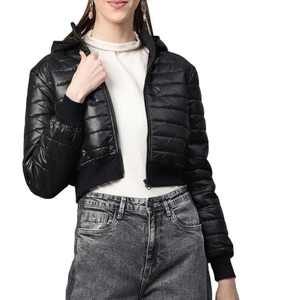 Personalizado de la mejor calidad de las mujeres de longitud completa sólido respetuoso con el medio ambiente transpirable ligero brillante burbuja invierno ropa deportiva chaquetas acolchadas - Product Image 1