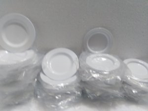 Platos blancos para catering, placa redonda desechable respetuosa con el medio ambiente, precio al por mayor - Product Image 3