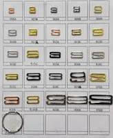 Accesorios de ropa interior de bañador de aleación de Zinc, Correa ajustadora, anillo deslizante, gancho, hebilla de sujetador