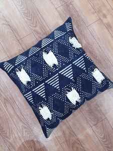 ผ้าฝ้าย Indigo Dabu Bagru Hand Block พิมพ์เบาะตกแต่งครอบคลุม45X45cm - Product Image 2