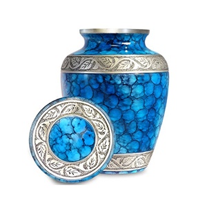 Urne de crémation métallique traditionnelle Conteneur de cendres funéraires pur de qualité supérieure Urne de cendres pour adultes souvenir de qualité superfine à vendre - Product Image 5