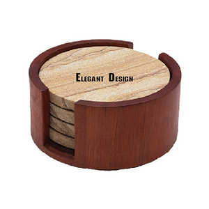 Latest Arrival Round Shape Wooden <b>Coaster</b> Holder Premium Quality Handmade <b>Coaster</b> Holder Indian Stylish <b>Coaster</b> Holder - Product Image 1