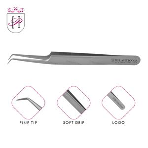 Stainless Steel Mirror Polish Color Volume Tweezer 6mm 75deg for Eyelashes with Your Own Logo, Eyelash Volume Tweezer - Product Image 6
