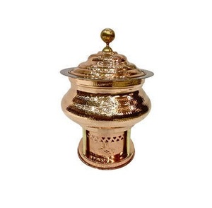 Broyeur d'aliments chaud, 2/9l, couvercle miroir, vernis rond en cuivre martelé, lisseur en cuivre, fournitures d'hôtel et de Restaurant - Product Image 4