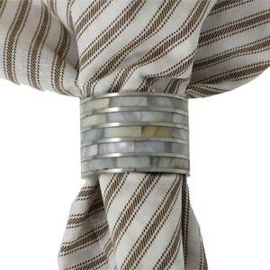 Anneau de serviette en laiton pour mariage, incrustation d'os et résine, à carreaux, taille personnalisée et prix bon marché - Product Image 3