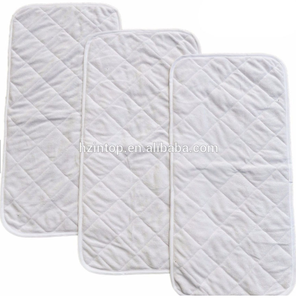 Bán Buôn OEM 3 Cái Đóng Gói 100% Polyester Tã Em Bé Tã Dùng Một Lần Cao Cấp Terry Vải Thay Đổi Pad Liner - Product Image 3