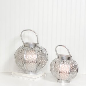 Lanterne à bougie en métal suspendue en laiton de haute qualité pour décorations de Noël - Product Image 6