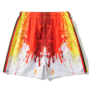 Short en maille de haute qualité pour hommes Short de plage en polyester tout imprimé à séchage rapide personnalisé imprimé mode maillot de bain pour le basket-ball - Product Image 1